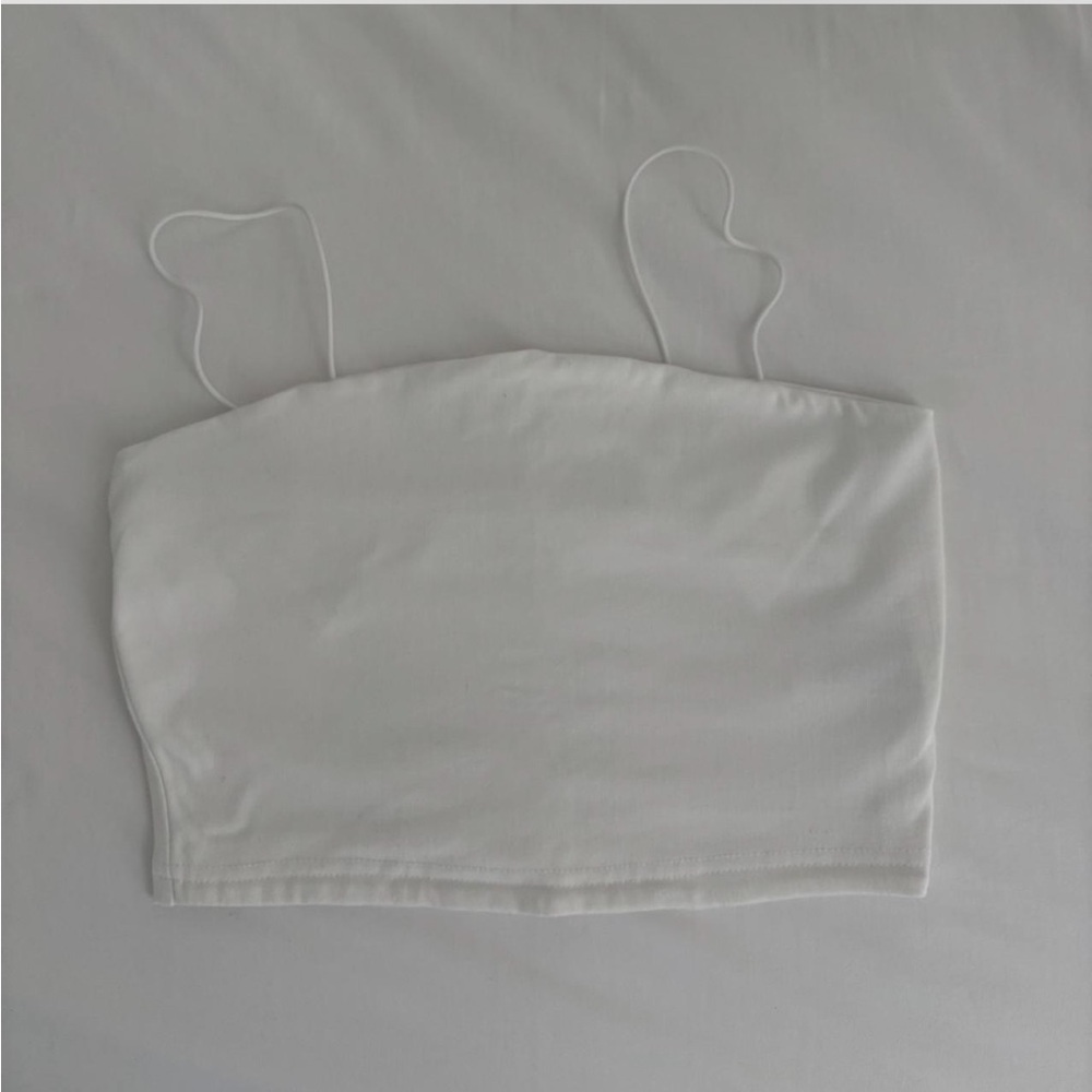 White Women's Strapless Top